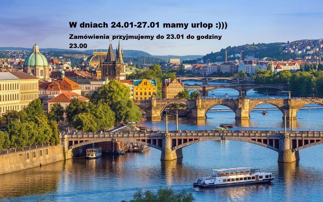 Urlop 24.01 – 27.01.2020 r.