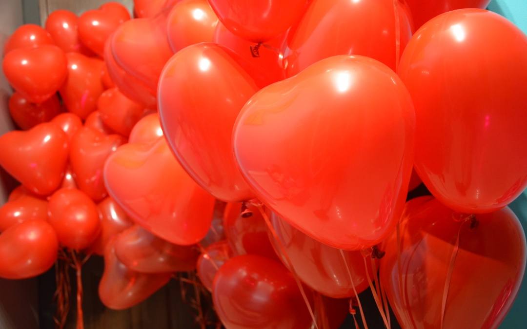 Balony Walentynkowe z Helem