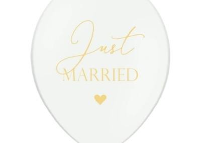 Balon Just Married 7 zł / szt z helem