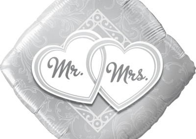 Balon Mr.&Mrs. 20 zł z helem