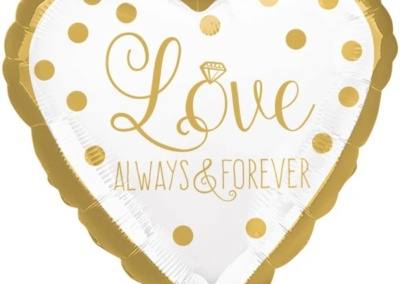 Balon Love Always Forever 25 zł z helem