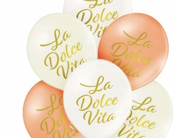 Balony DOLCE VITA zestaw 40 zł z helem