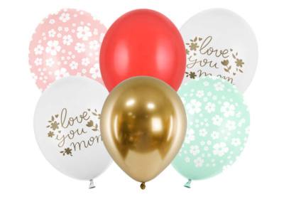 Balony na Dzień Mamy z helem 40 zł zestaw