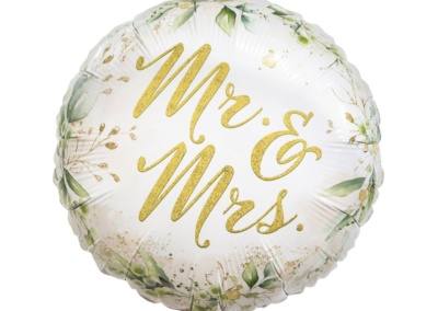 Balon Mr.&Mrs. 20 zł z helem