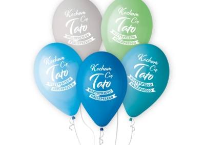 Balony Kocham Cię Tato 5 zł z helem sztuka