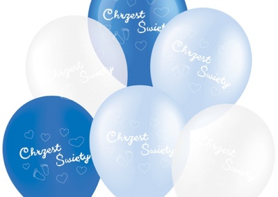 Balon Chrzest Święty 6 zł / szt z helem
