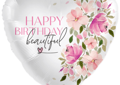 Balon Happy Birthday Kwiaty 25 zł z helem