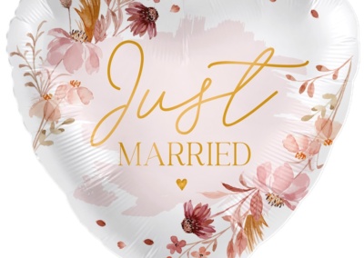 Balon Just Married 25 zł z helem