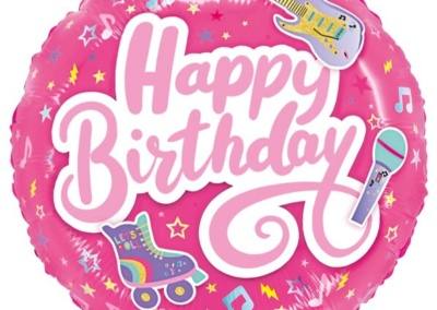 Balon Happy Birthday 20 zł z helem