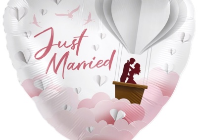 Balon Just Married 25 zł z helem