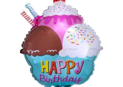 Balon Happy Birthday Lody 27 zł z helem
