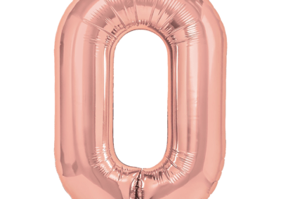 Balony końcówki serii 86 cm - Różowe złoto - 25 zł z helem