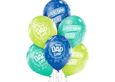 Balony Best Dad Ever 7 zł z helem sztuka