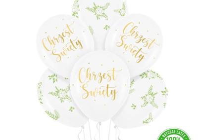 Balony Chrzest Święty zestaw 6 szt - 35 zł z helem