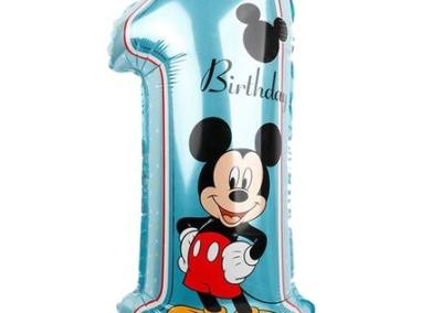 Balon Cyfra 1 Mickey - 20 zł z helem