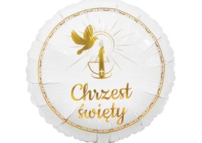 Balon Chrzest Święty 20 zł z helem
