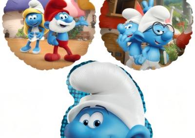 Balon z helem Smerfy zestaw 50 zł