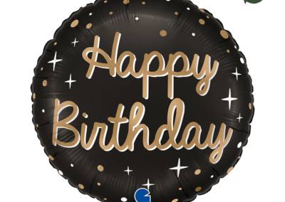 Balon Happy Birthday 20 zł z helem