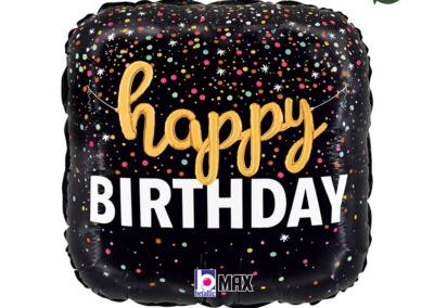 Balon Happy Birthday 20 zł z helem