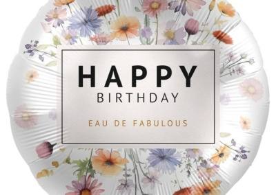 Balon Happy Birthday 25 zł z helem