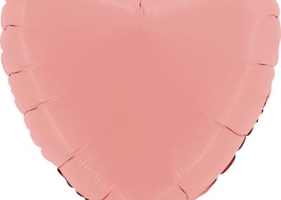 Balon Serce Matowe Różowe 20 zł z helem