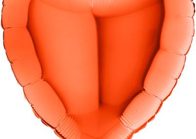 Balon Serce Pomarańczowe 20 zł z helem