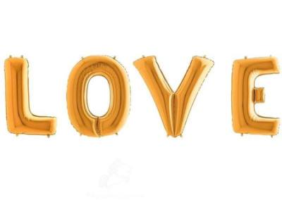 Napis LOVE Walentynki 120 zł z helem