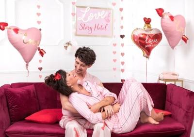 Balony Walentynkowe - wygląd po napełnieniu