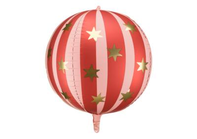 Balon Kula Czerwona Gwiazdki 30 zł z helem