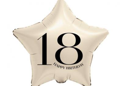 Balon 18 Urodziny 20 zł z helem