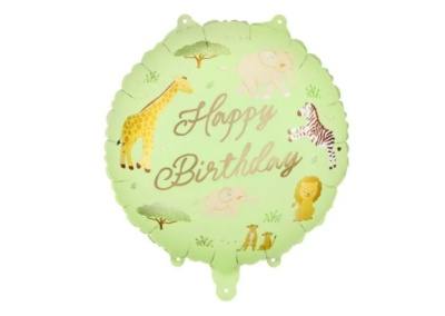 Balon Happy Birthday Safari 20 zł z helem