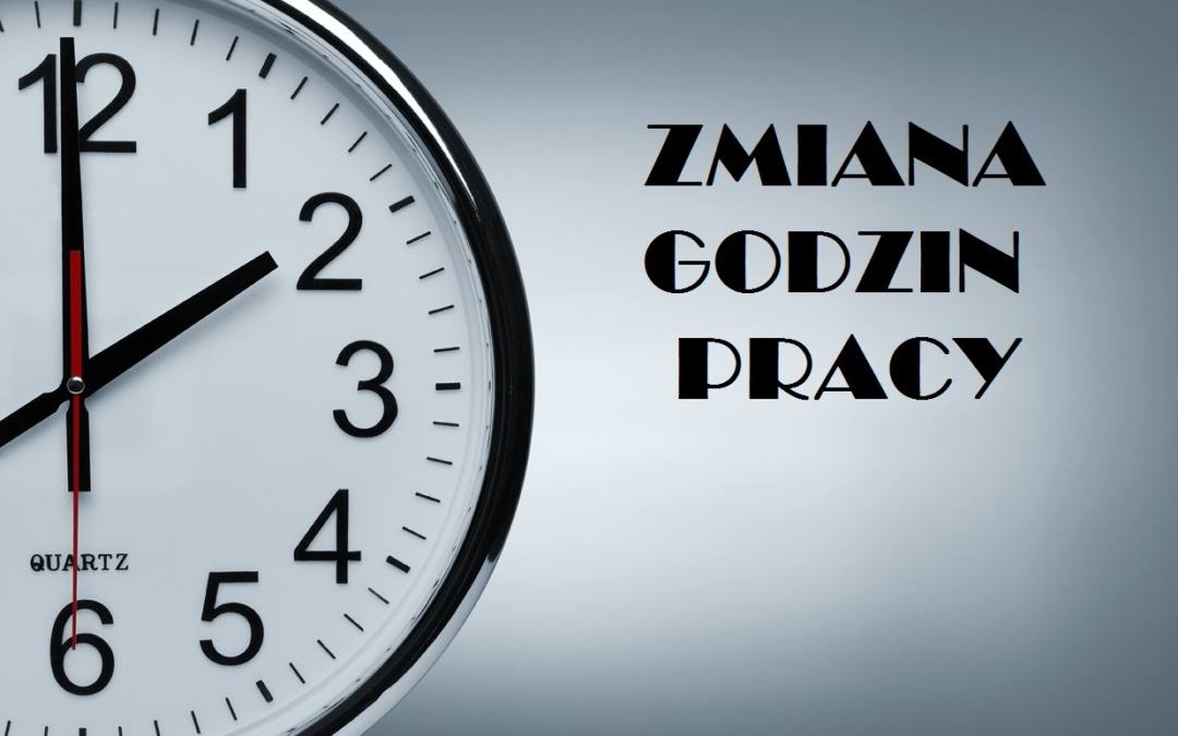 Zmiana Godzin Lipiec / Sierpień 2026 r.