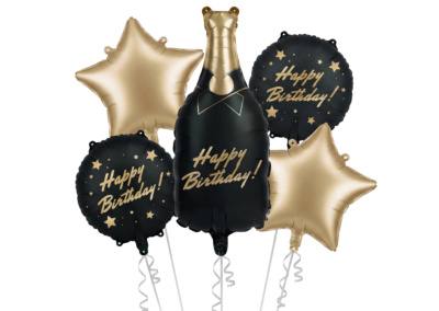 Balony Szampan Zestaw 100 zł z helem
